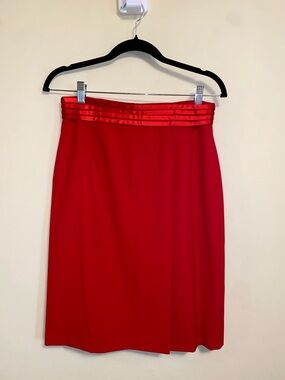 Escada Couture Red Skirt 38/6